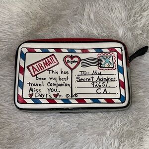 Brighton Airmail Travel Pouch - Red, Blue, White